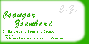 csongor zsemberi business card
